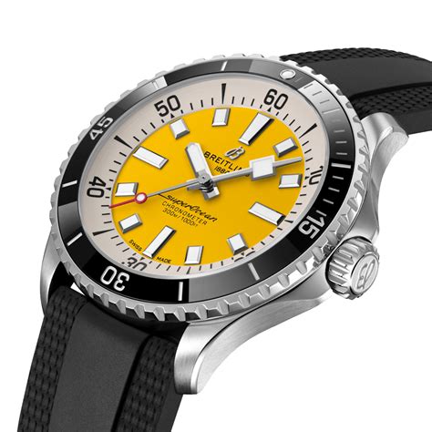 yellow faced breitling|Breitling superocean 42 yellow.